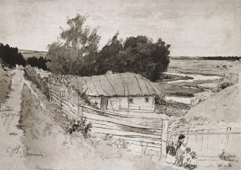 Ilia Efimovich Repin Russian soldiers near the ancient village Sweden oil painting art
